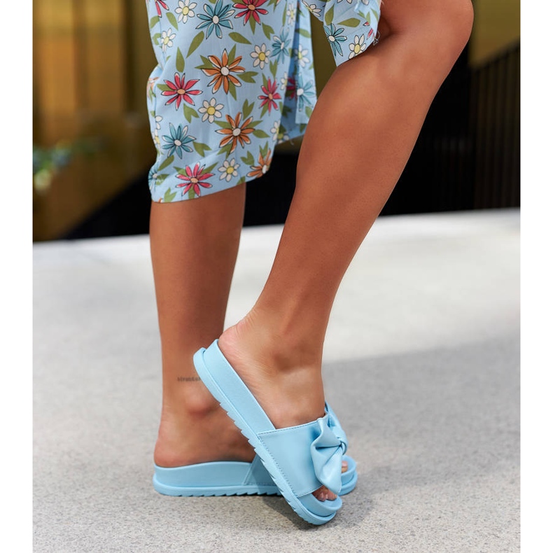 Serviglianon siniset liukusäätimet rusetilla sininen 2