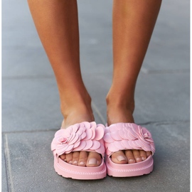 Vaaleanpunaiset Paciano-kukkatossut vaaleanpunainen 2