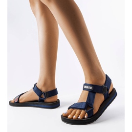 Tummansiniset urheilusandaalit Big Star DD274A283 sininen 1