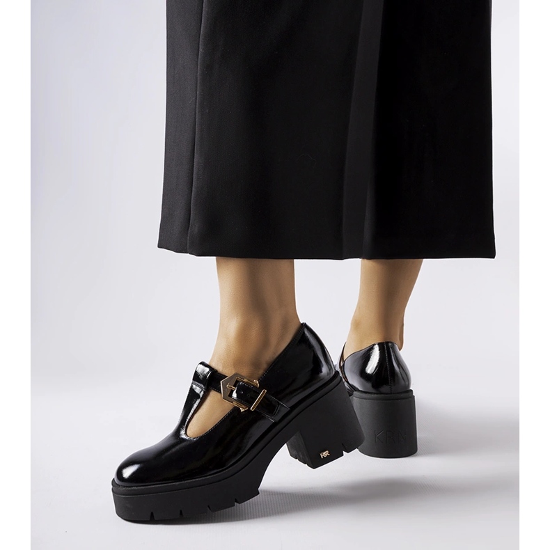 Mustat kengät Karino 4821/090-P MUSTA/NAPLAK 1