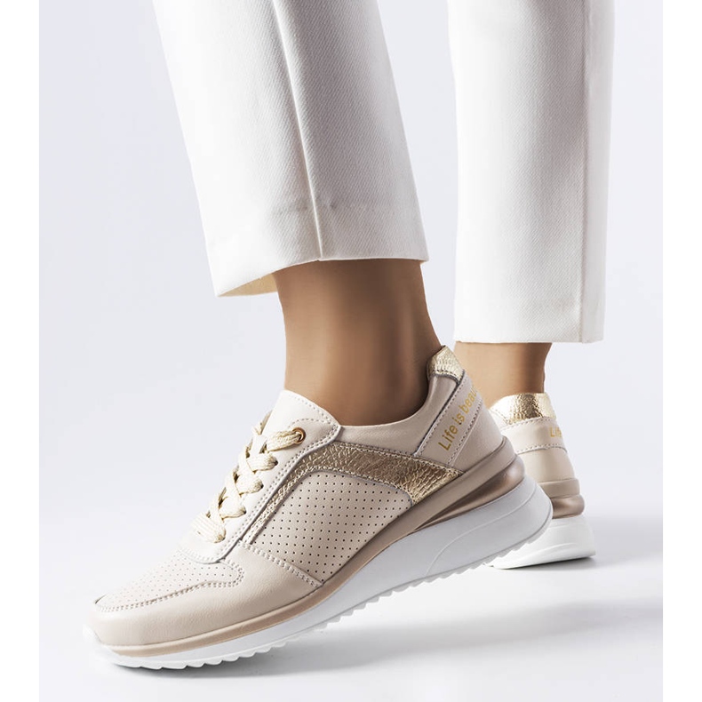 Beiget harjakattoiset nahkakengät Trás 1