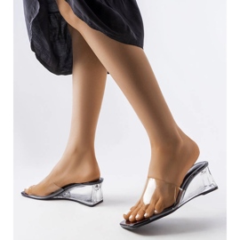 Mustat läpinäkyvät Wyattin kiilaliukukappaleet väritön 1