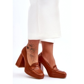 Sweet Shoes Camel Alisa korkokenkiä ruskea 2