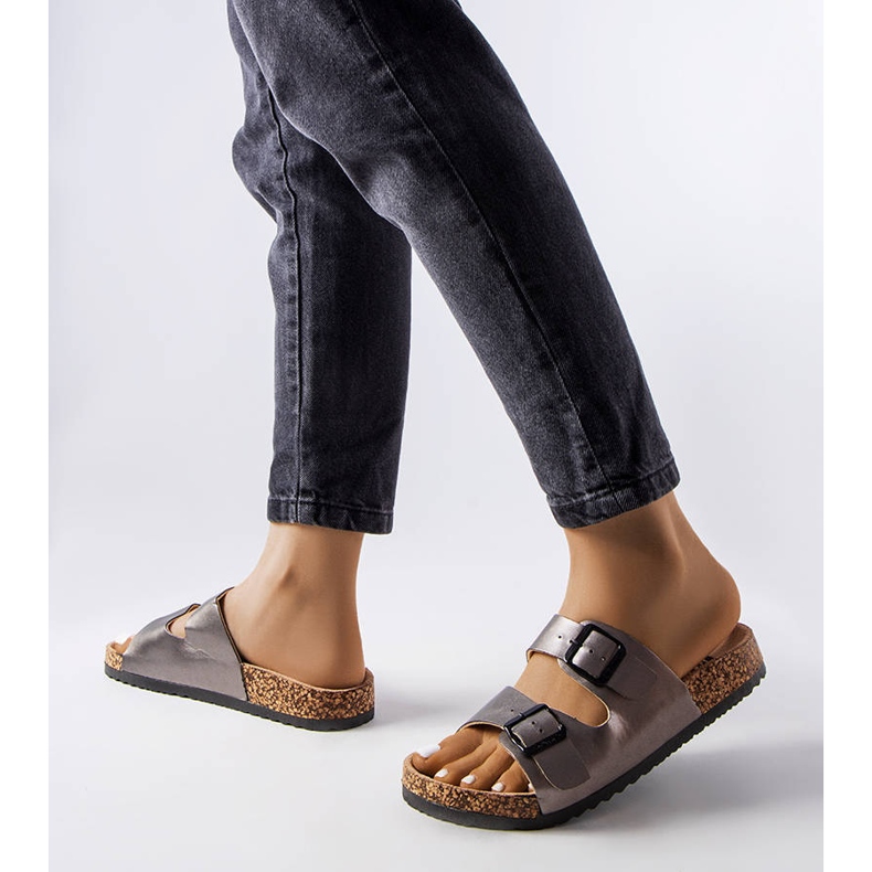 Lee Cooper LCW-22-35-1153L harmaat korkiset soljet 1