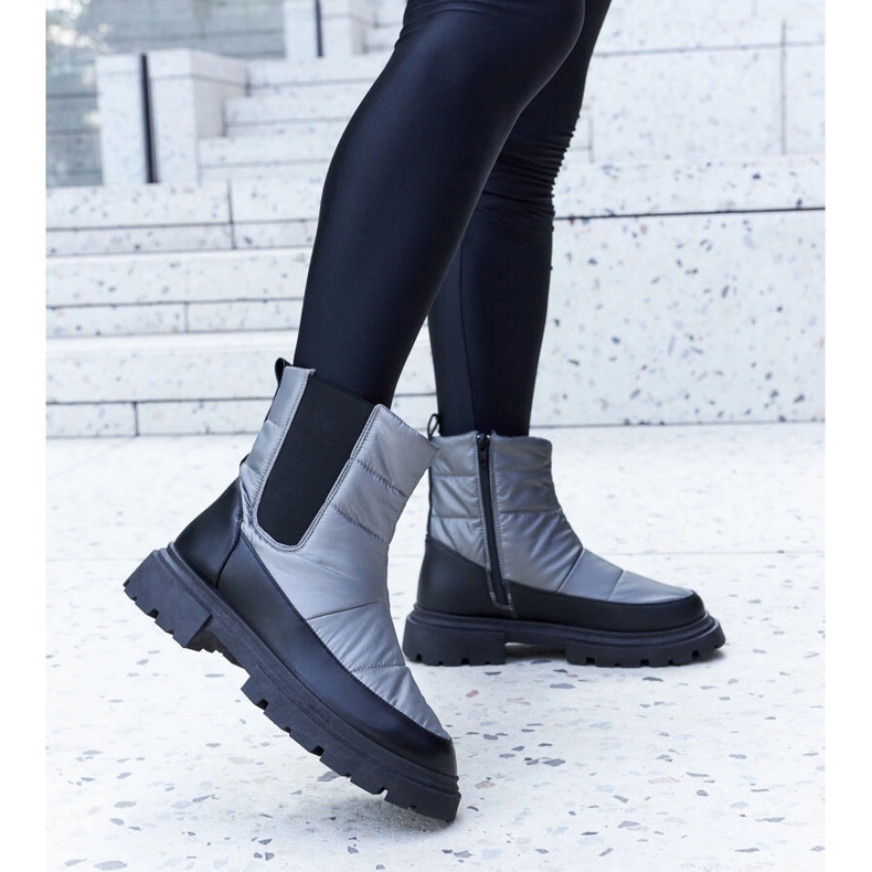 Harmaat eristetyt Galvani lumisaappaat 1