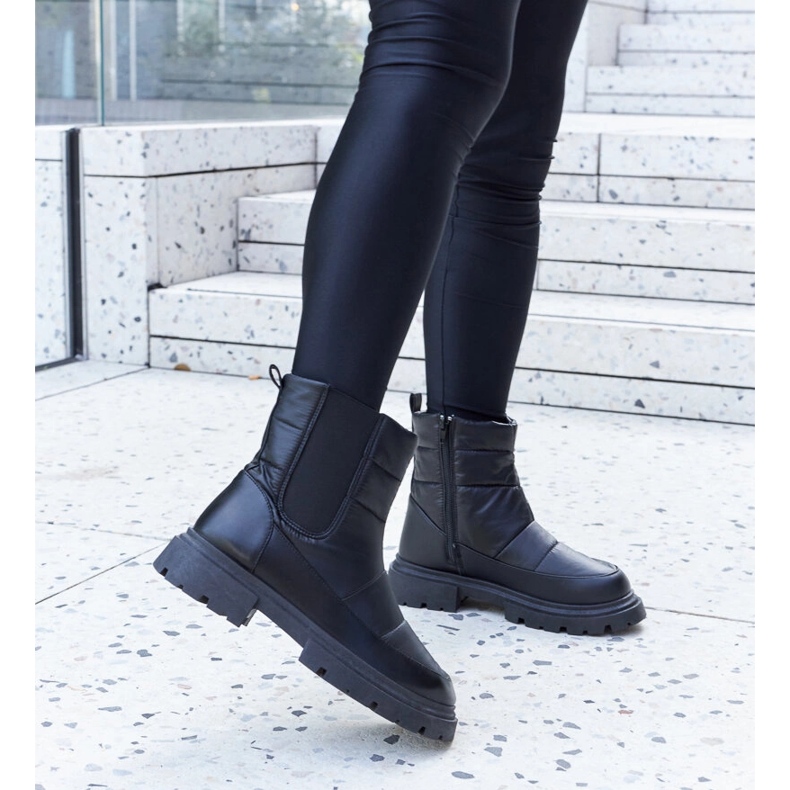 Mustat eristetyt Galvani lumisaappaat 1