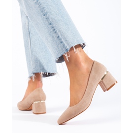 Goodin Tyylikkäät mokkanahkat beige 2