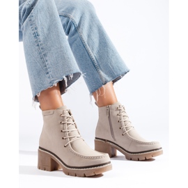 Goodin Shelovetin beigenväriset korkokengät nilkkurit 1