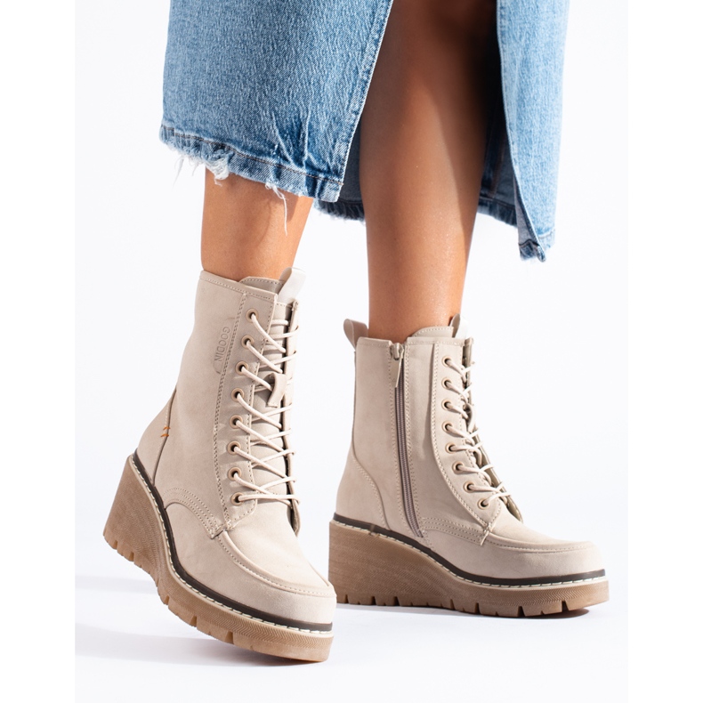 Goodin Beiget Shelovet-kiilanauhasaappaat 1