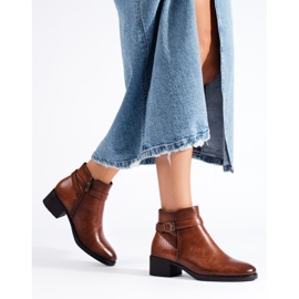 W. Potocki Potocki mustat naisten korkeakorkoiset nilkkurit ruskea 2