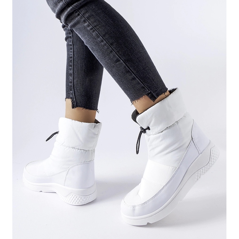 Jensenin valkoiset naisten eristetyt lumisaappaat valkoinen 1