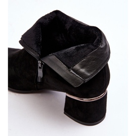 PE1 Naisten mokkanahkaiset korkokengät, mustat Mebassa 2