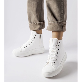 Valkoiset eristetyt tennarit Big Star MM274021 valkoinen 1