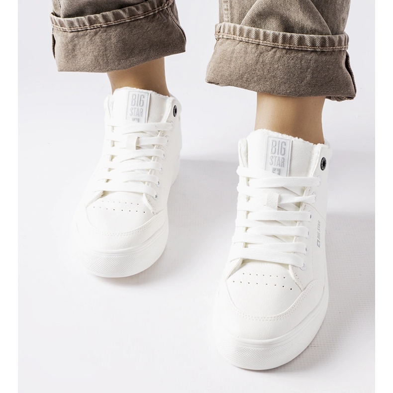 Valkoiset eristetyt lenkkarit Big Star EE274352 valkoinen 1