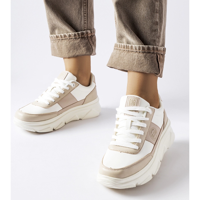 Valkoiset Big Star MM274500 tennarit beige 1