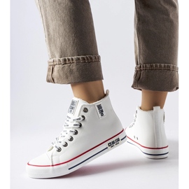 Valkoiset eristetyt tennarit Big Star KK274597 valkoinen 1