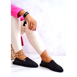 Naisten espadrillit pilkuilla Big Star JJ274867 Musta 3