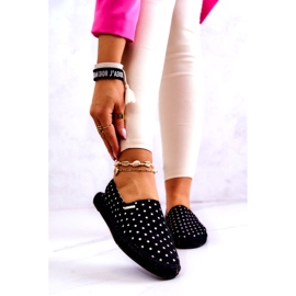 Naisten Big Star Polka Dot Espadrilles JJ274867 musta 1