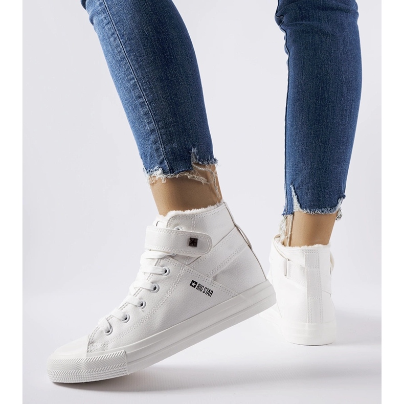 Valkoiset eristetty lenkkarit Big Star V274541F valkoinen 1