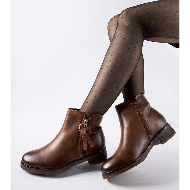 Ruskeat eristetyt klassiset Corcianon nilkkurit 1