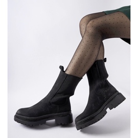 Mustat eristetyt Bernardo korkeat saappaat 1