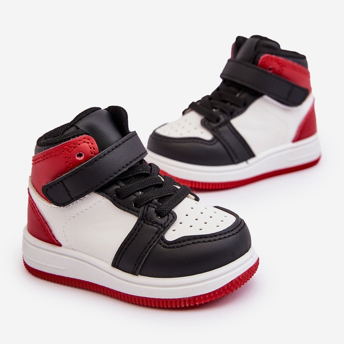 Korkeat lasten urheilukengät Valkoinen ja punainen Teredite 1