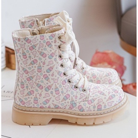 Eristetyt lasten nilkkurit vetoketjulla, Beige Dolida 1