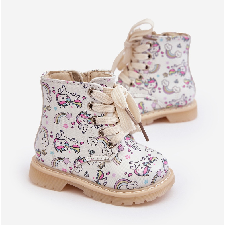 Eristetyt lasten nilkkurit vetoketjulla, Beige Dolida 1