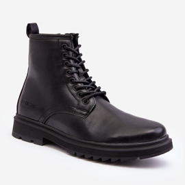 Trappers eristetyt saappaat vetoketjulla Black Big Star MM174080 musta 1