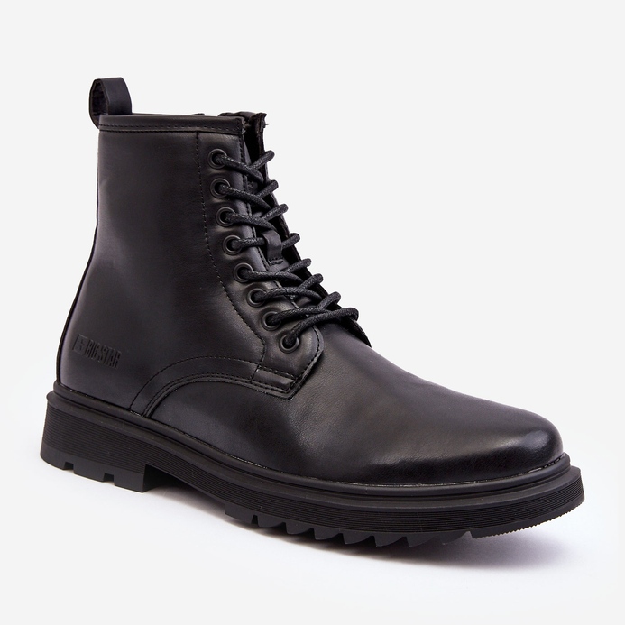 Trappers eristetyt saappaat vetoketjulla Black Big Star MM174080 musta 1