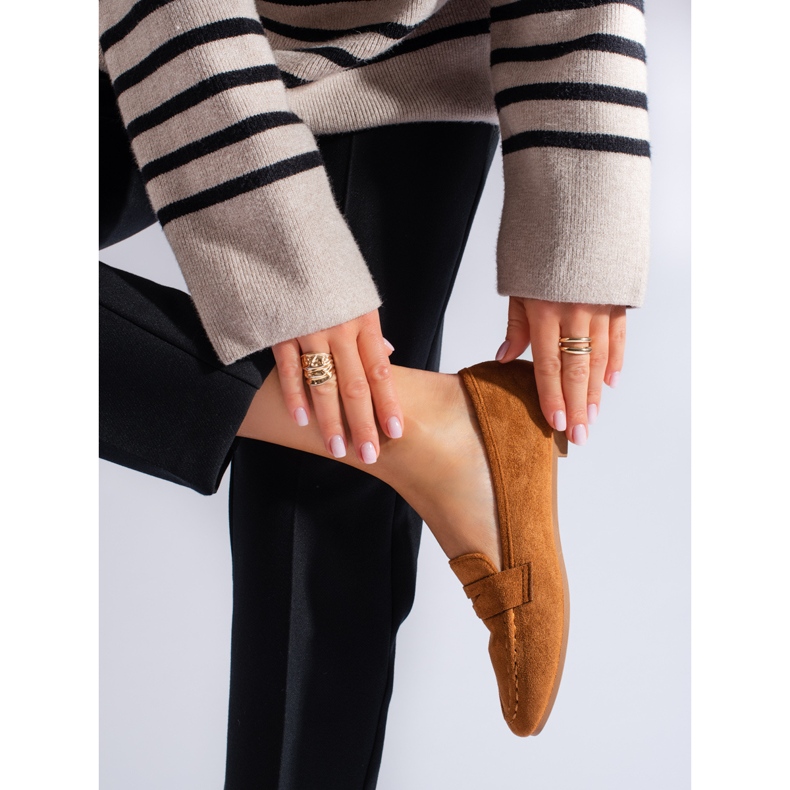 Mukava naisten kamelin Shelovet mokkanahka lords ruskea 1