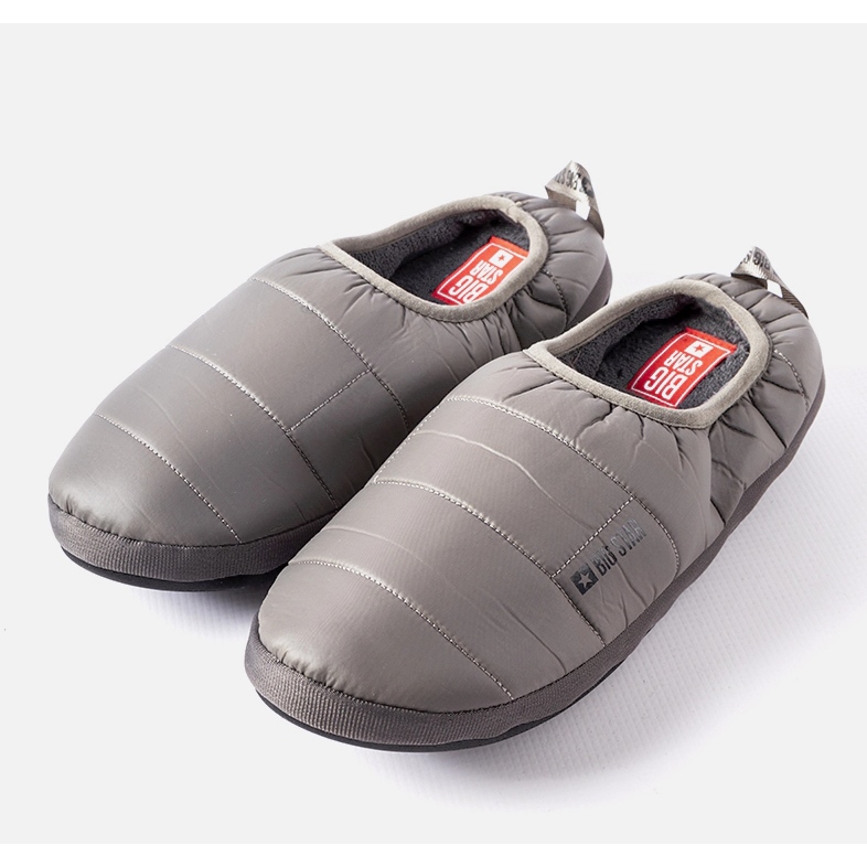 Big Star Harmaa eristetyt miesten tossut KK174362 1