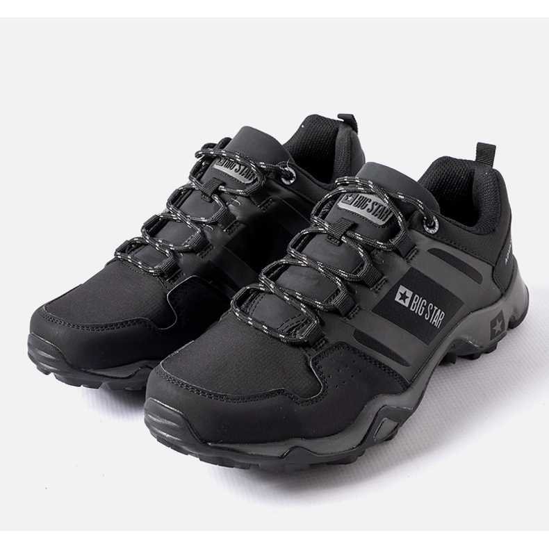 Mustat ja harmaat Big Star GG174269 vaelluskengät 1