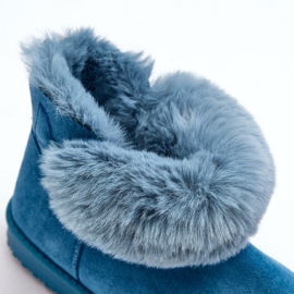 PS1 Eristetyt naisten lumisaappaat koristeella, sininen Siriol 2