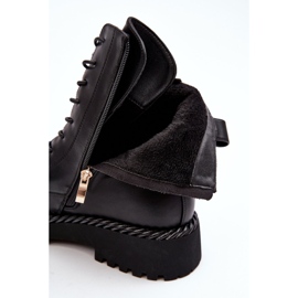 Naisten työsaappaat koristeellisella mustalla S.Barski MR870-68 2