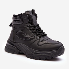 PE1 Nauhanauhalliset naisten eristetyt urheilukengät Mustat Dejana 1