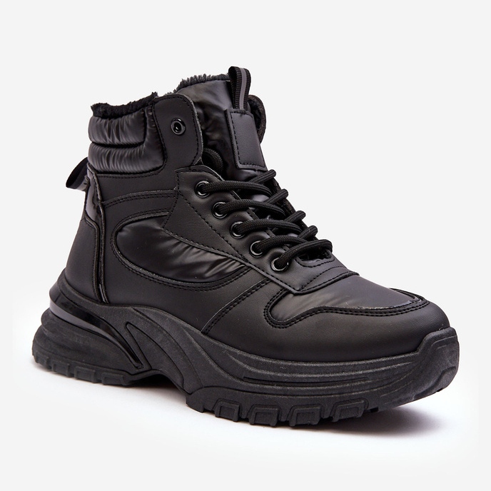 PE1 Nauhanauhalliset naisten eristetyt urheilukengät Mustat Dejana 1