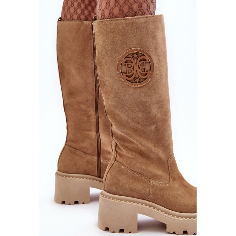 Lewski Shoes Naisten mokkanahkasaappaat beige Lewski 3367 2