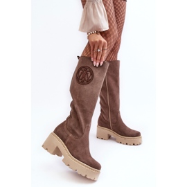 Lewski Shoes Naisten mokkanahkasaappaat, ruskea Lewski 3367 2