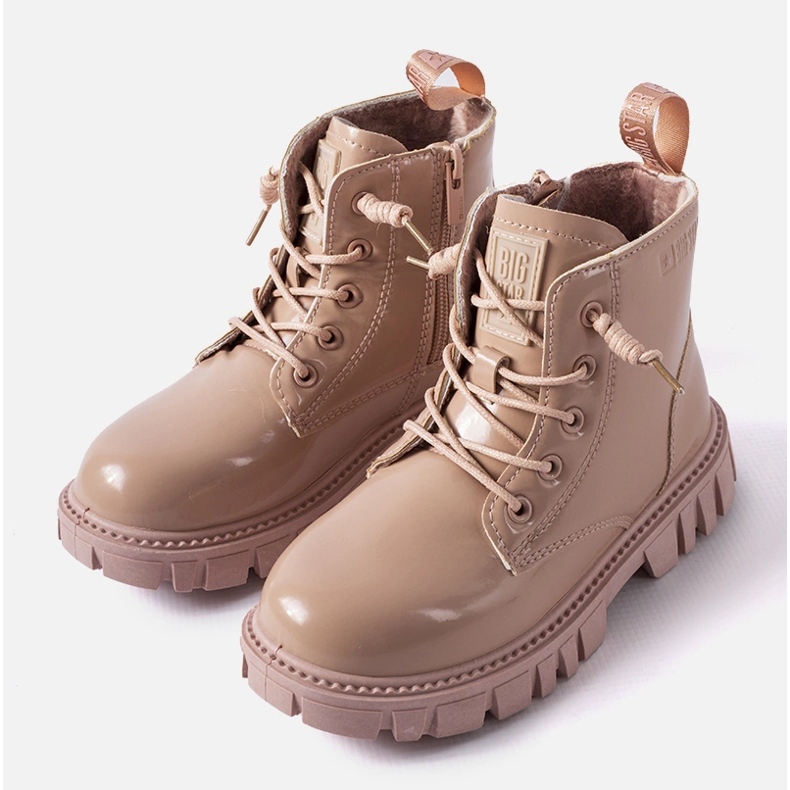 Vaaleanpunaiset patentoidut nilkkurit Big Star MM374144 vaaleanpunainen 1