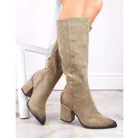 Potocki W WOL190B eristetyt mokkasaappaat, beige 1