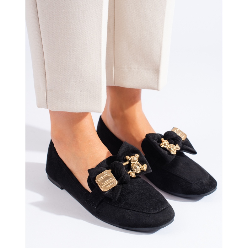 Shelovet naisten mustat mokkasiinit 1