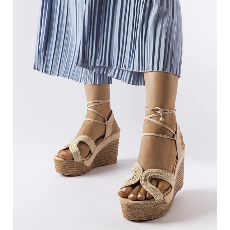 Bertan beige-kiila-espadrillit 1