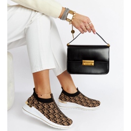 Mustat ja ruskeat Slip On Tartano -kengät 1