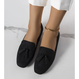 PA1 Cillian mustat eko-mokkanahkaballerinat 1