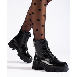 TRENDI Työntekijät koristeellisella vetoketjulla musta 1