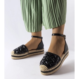 Mustat espadrillit Gourilta 1