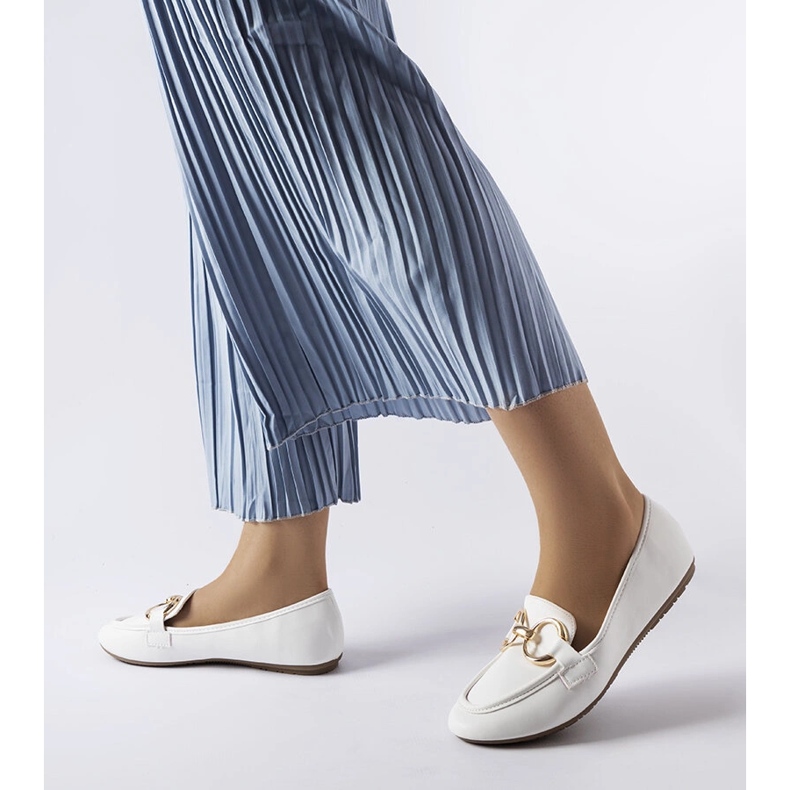 Naisten valkoiset Couturier-loaferit valkoinen 1