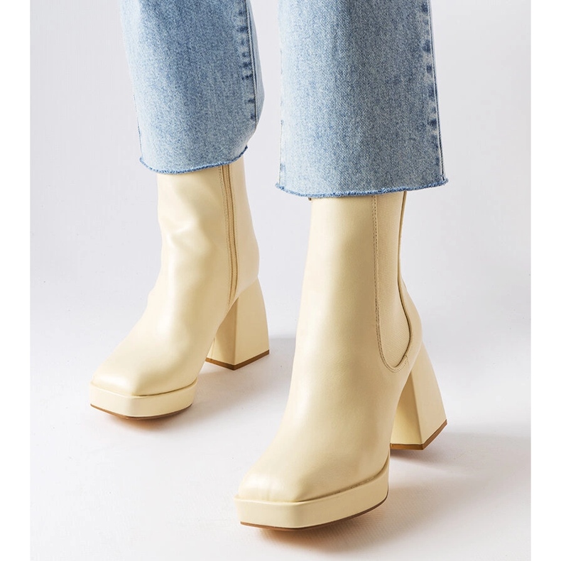 Watsonin beigen paksut korkokengät 1