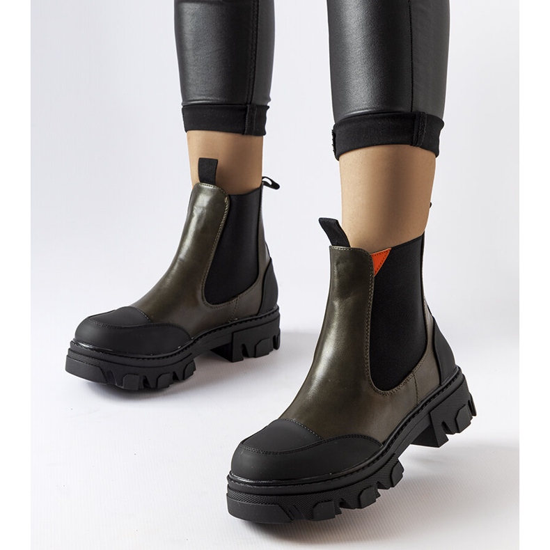 Sibylan vihreät slip-on saappaat 1